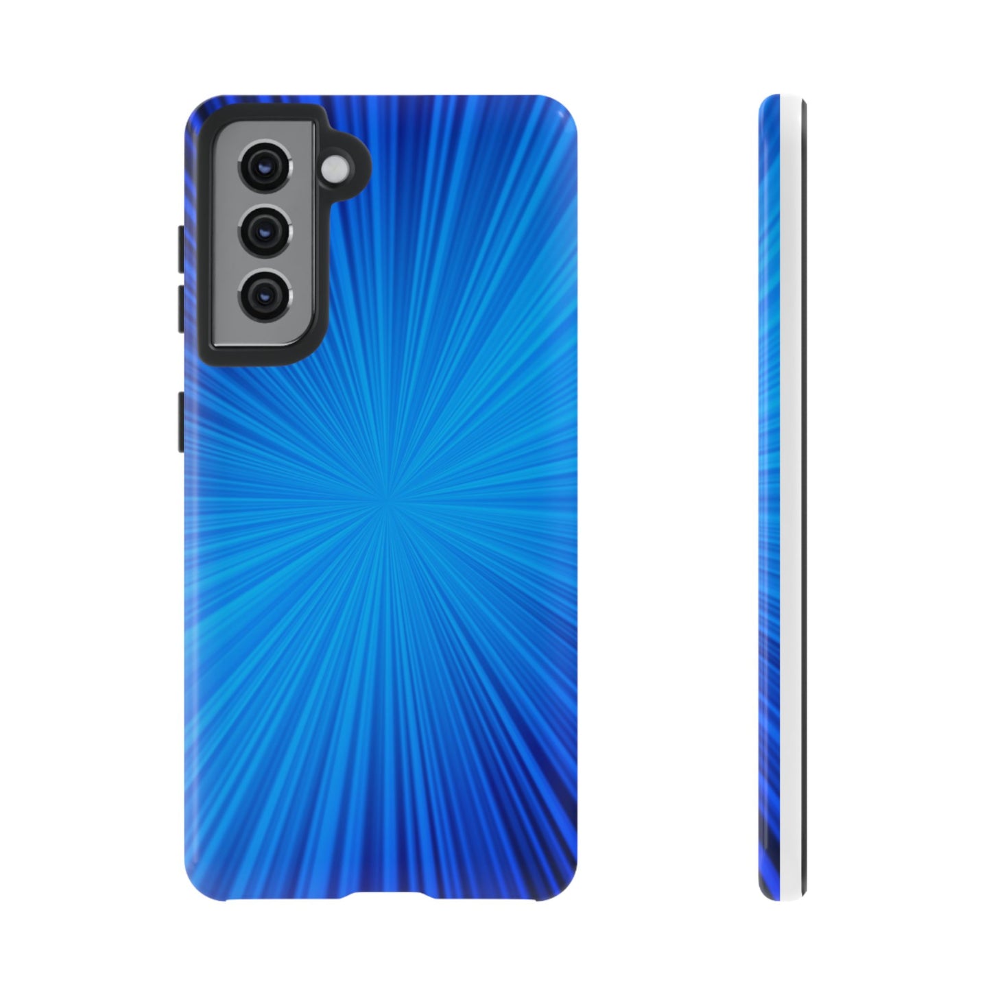 Tough Cases, Beautiful Blue Starburst Design