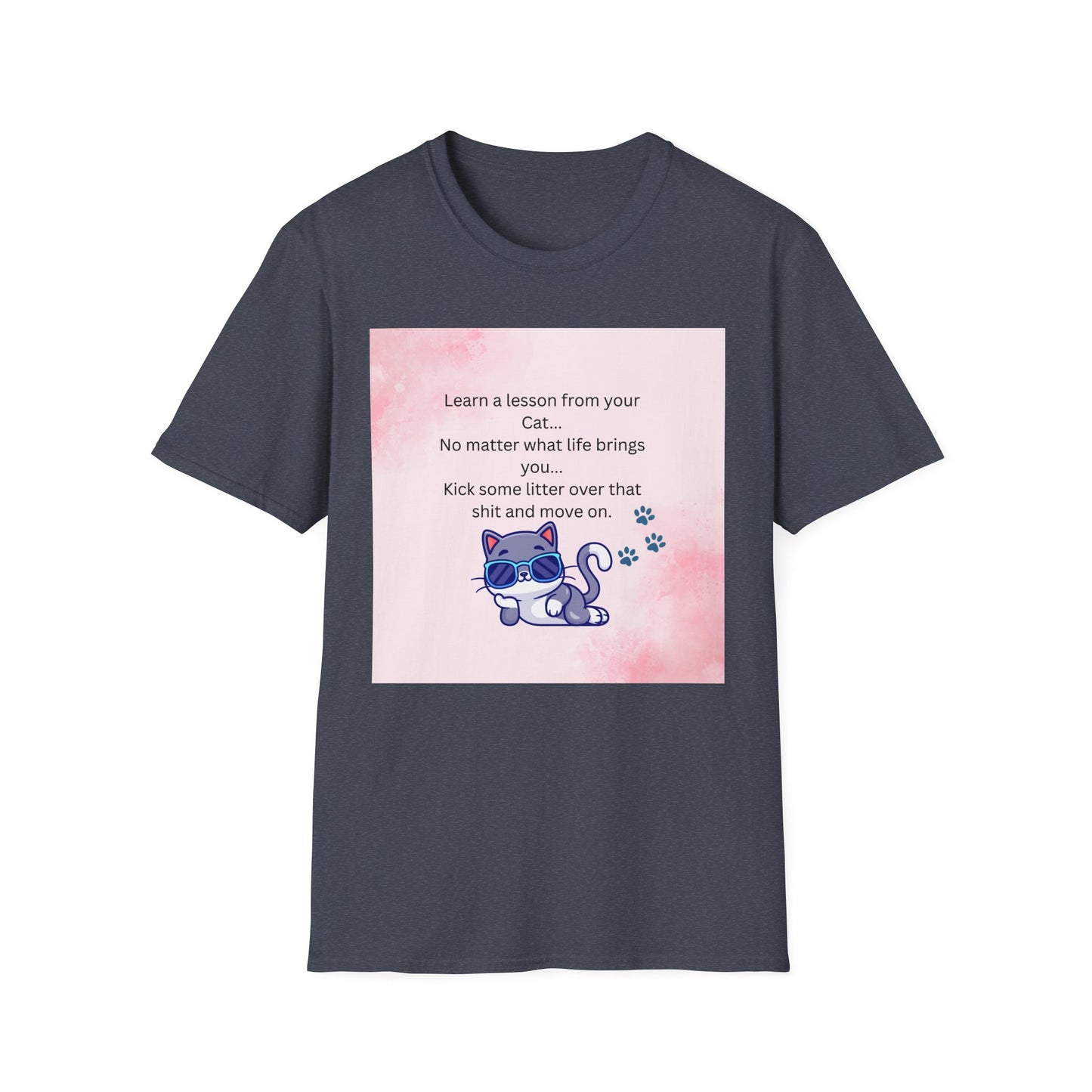 Reflective Cat Quote T-Shirt, Motivational Tee, Pet Lover Shirt, Gift for Cat Owners, Cute Cat Design, Funny Cat Lover Apparel