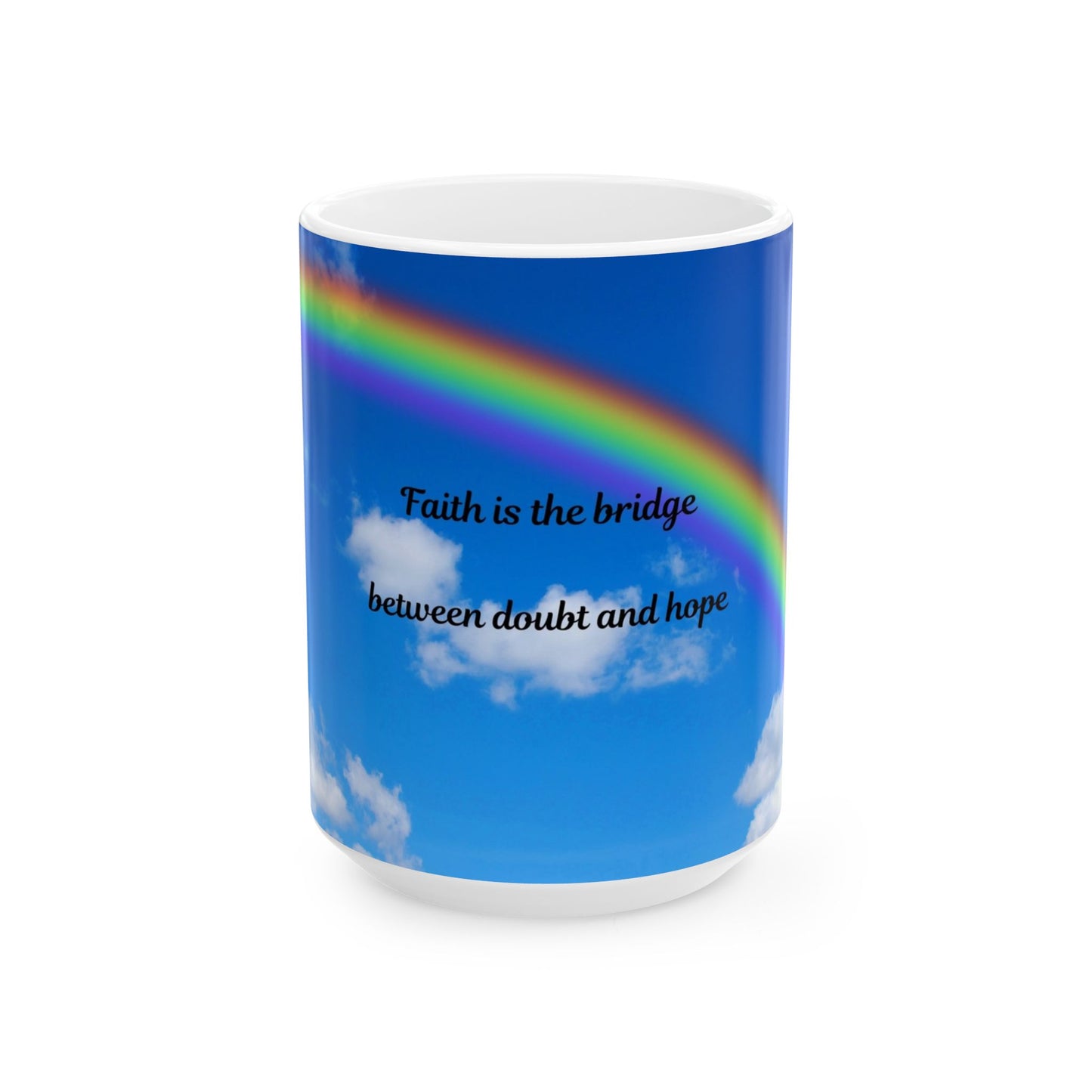 Rainbow Sky Ceramic Mug - Inspire Joy & Hope, Perfect Gift for Coffee Lovers, Personalized Mug for Holidays & Celebrations, [...]