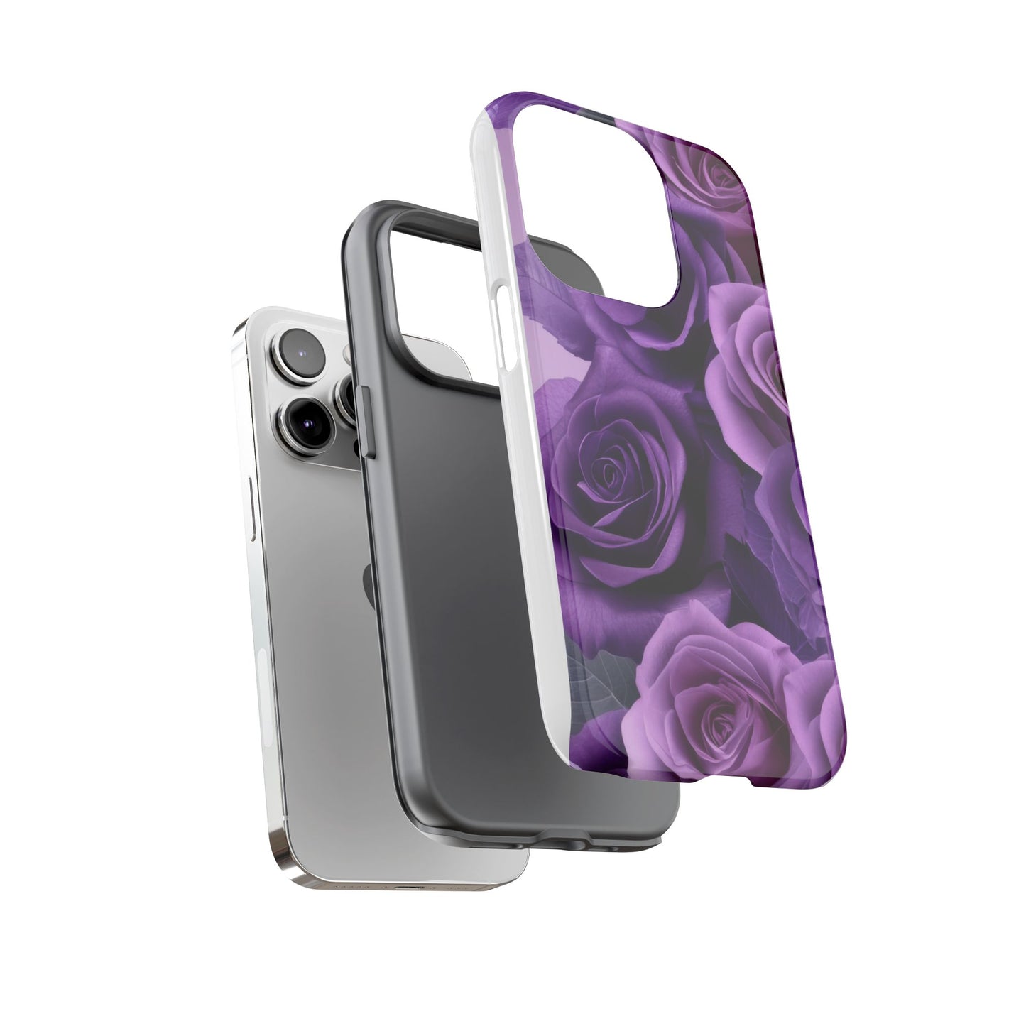 Tough Cases, Beautiful Purple Floral Design