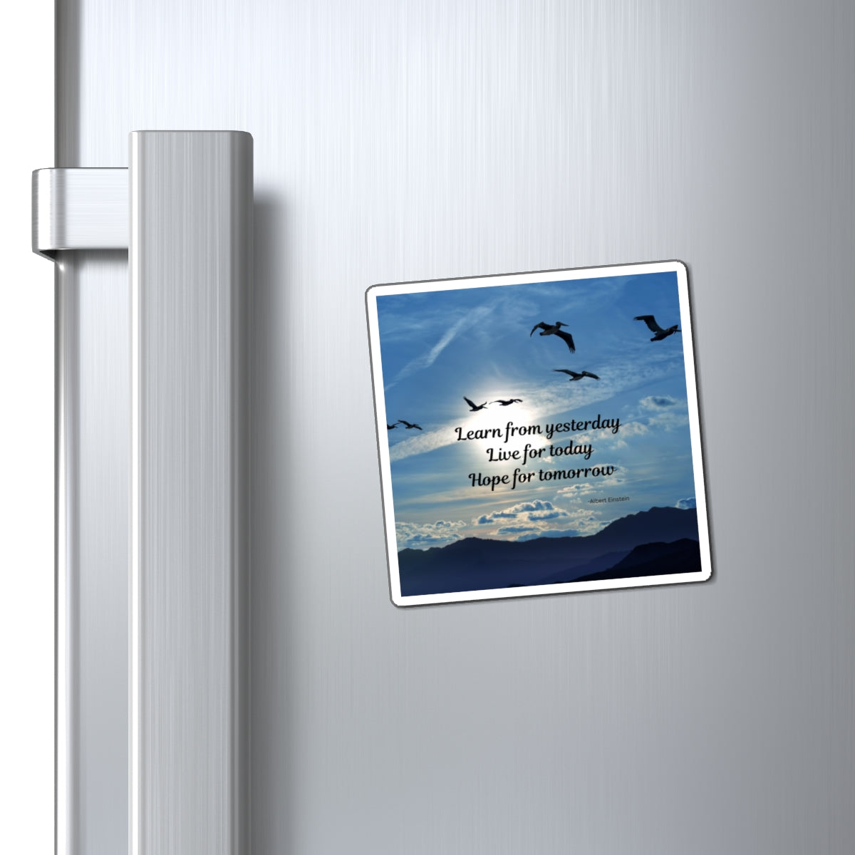 Inspirational Quote Magnet, Motivational Fridge Magnet, Uplifting Decor, Gift for Her, Home Office, Wall Art
