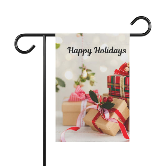 Holiday Garden Banner, Festive Outdoor Decor, Christmas House Flag, Seasonal Yard Sign, Welcome Banner for Garden