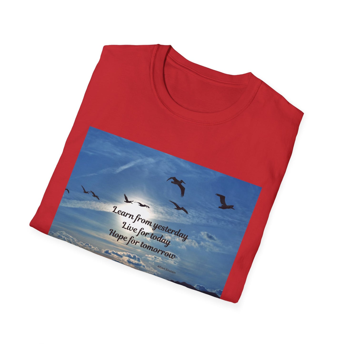 Inspirational Sky T-Shirt, Casual Tee, Motivational Quote Shirt, Softstyle Graphic Tee, Perfect Gift for Nature Lovers