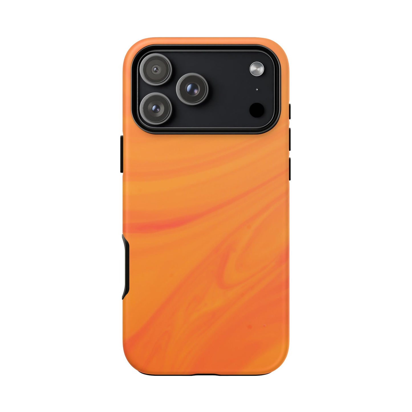 Tough Cases, Beautiful Orange Marble Design