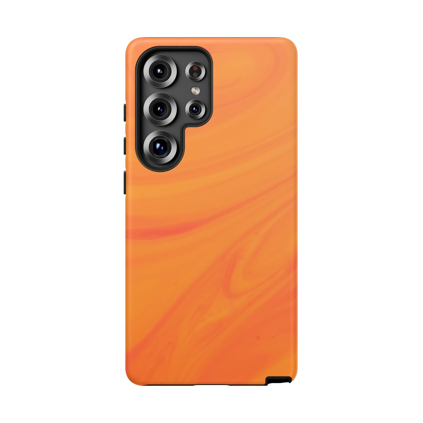 Tough Cases, Beautiful Orange Marble Design