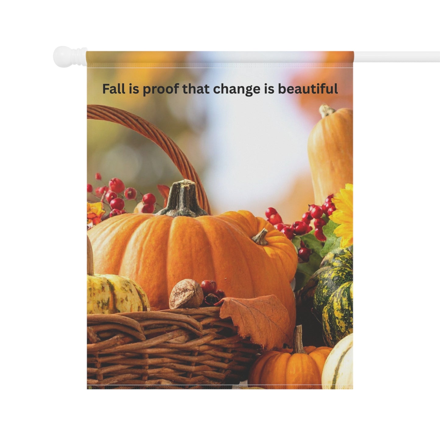 Autumn Garden Banner - Fall Decor, Seasonal Welcome Sign, Outdoor Home Decoration, Thanksgiving Yard Art, Customized Garden Flag