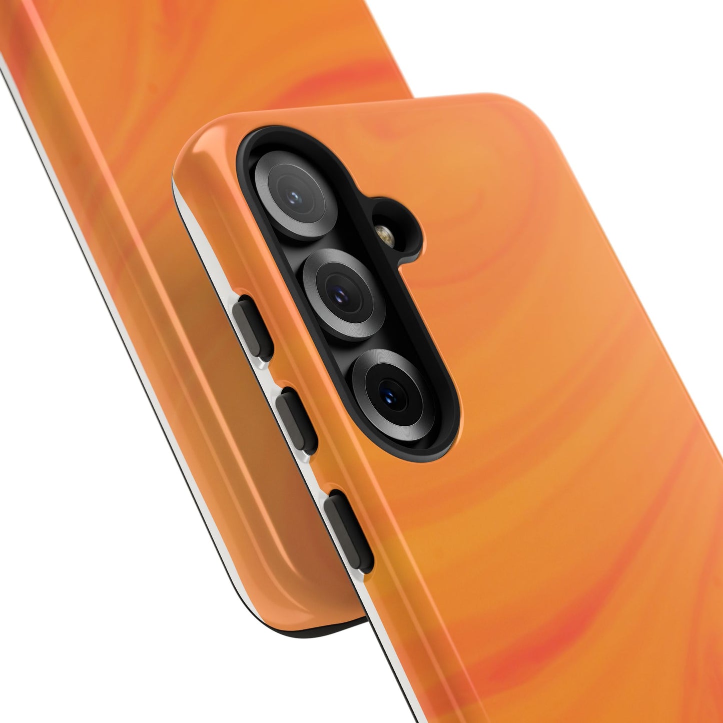 Tough Cases, Beautiful Orange Marble Design