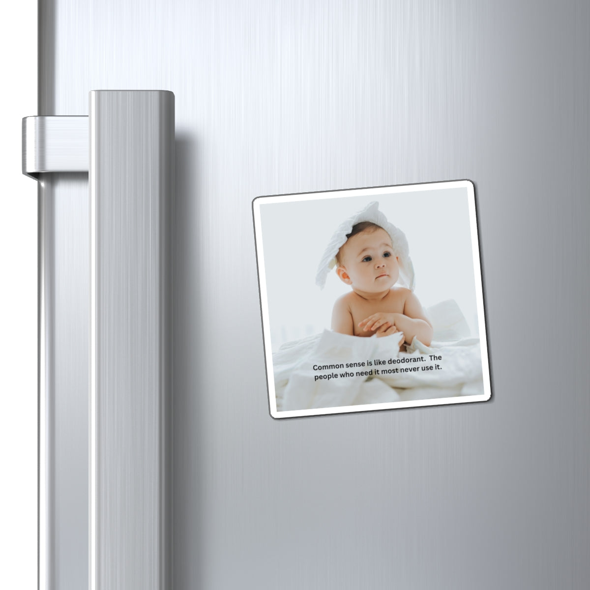 Funny Baby Quote Magnet, Cute Refrigerator Decor, Humorous Gift for Parents, Baby Shower Gift, Parenting Humor