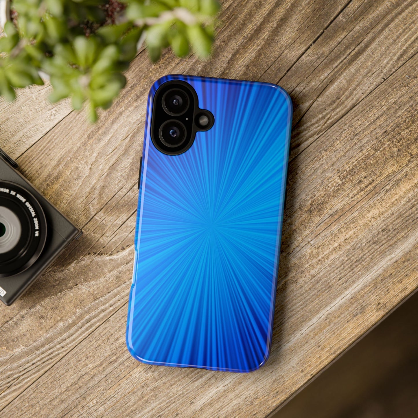 Tough Cases, Beautiful Blue Starburst Design