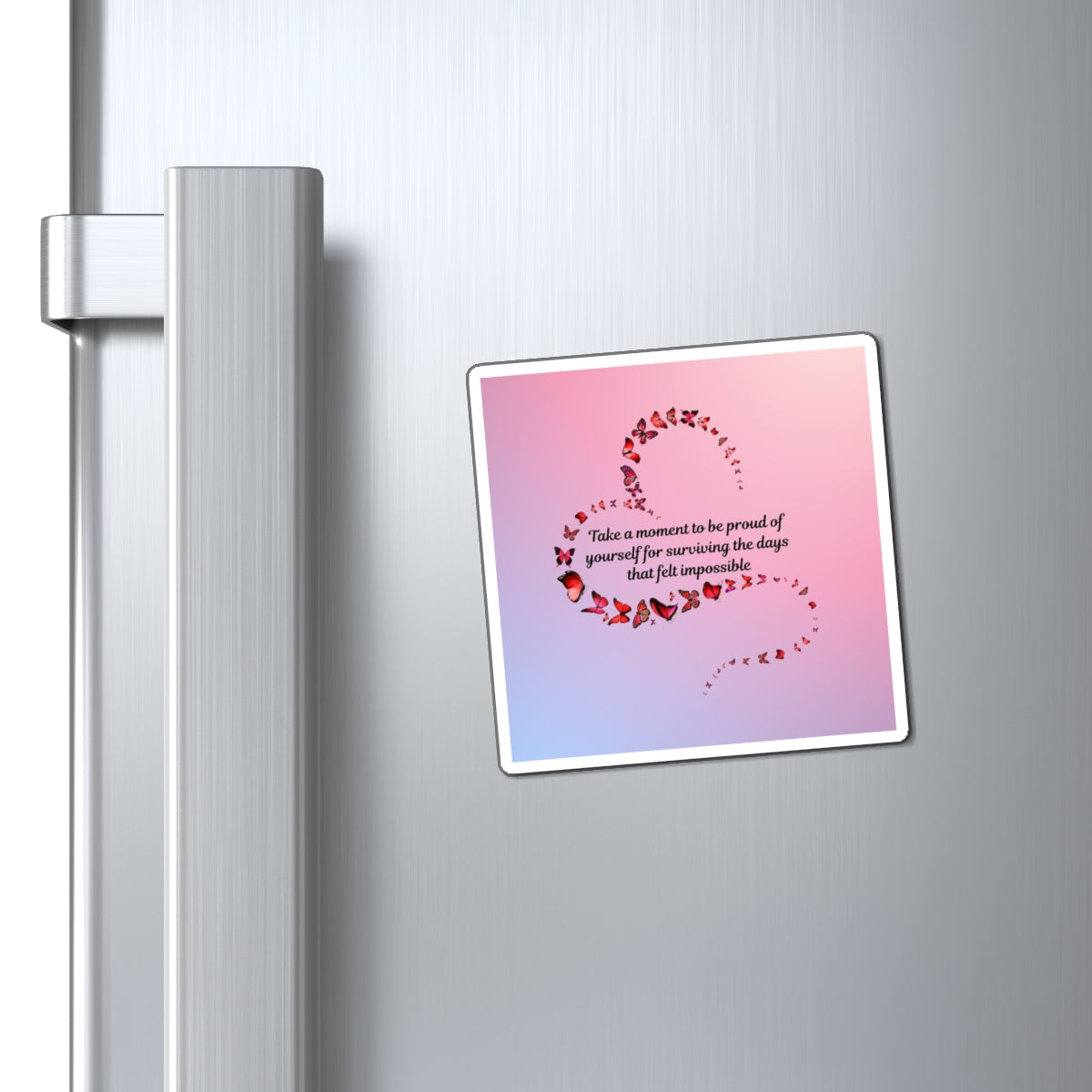 Inspirational Butterfly Magnets - Motivational Gifts for Self-Love, Home Decor, Fridge Magnets, Affirmation Decor, Self-Care