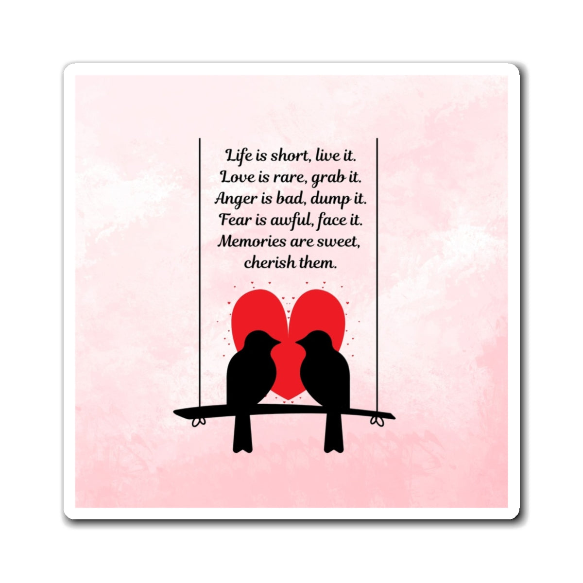Inspirational Love Magnet, Sweet Couple Magnet, Positive Affirmation Decor, Gift for Couples, Wall Art Magnet, Romantic Home Decor