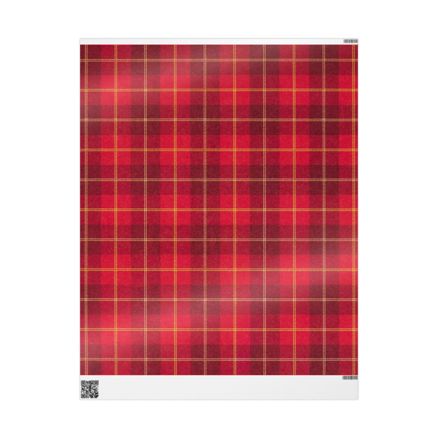 Red Buffalo Plaid Wrapping Paper Roll — Festive Christmas Gift Wrap
