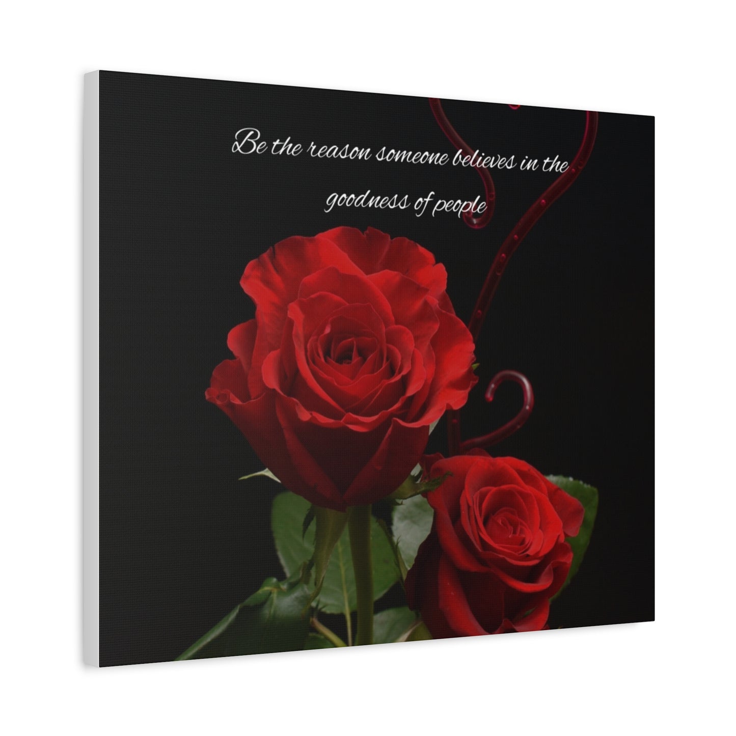 Elegant Rose Canvas Wall Art, Inspirational Decor, Gift for Home, Motivational Art, Floral Wall Decor, Romantic Gift