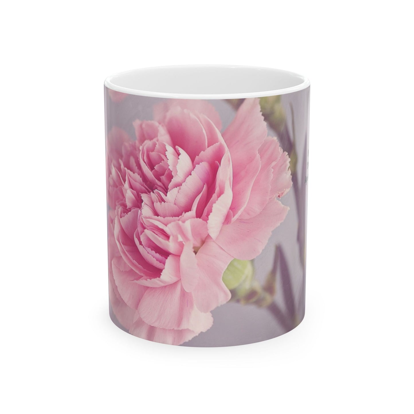 Elegant Floral Ceramic Mug - Perfect Gift for Her, Mother's Day, Coffee Lover, Home Décor, Inspirational Drinkware