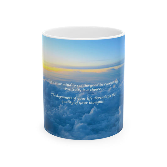 Inspirational Sunrise Ceramic Mug — Motivational Quote Coffee Cup (11oz & 15oz)