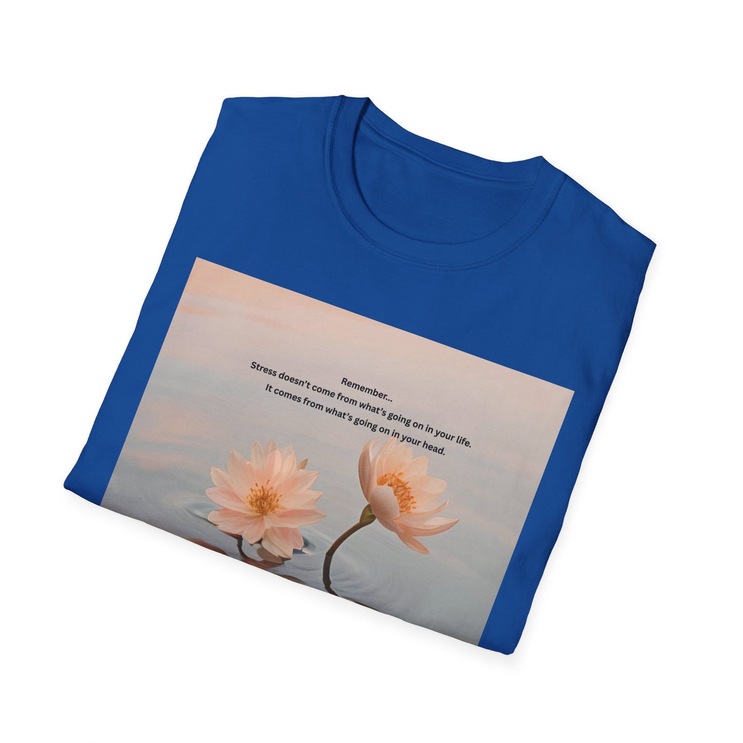 Calm Reflection T‑Shirt — 'Sometimes it takes a season' Floral Inspirational Tee