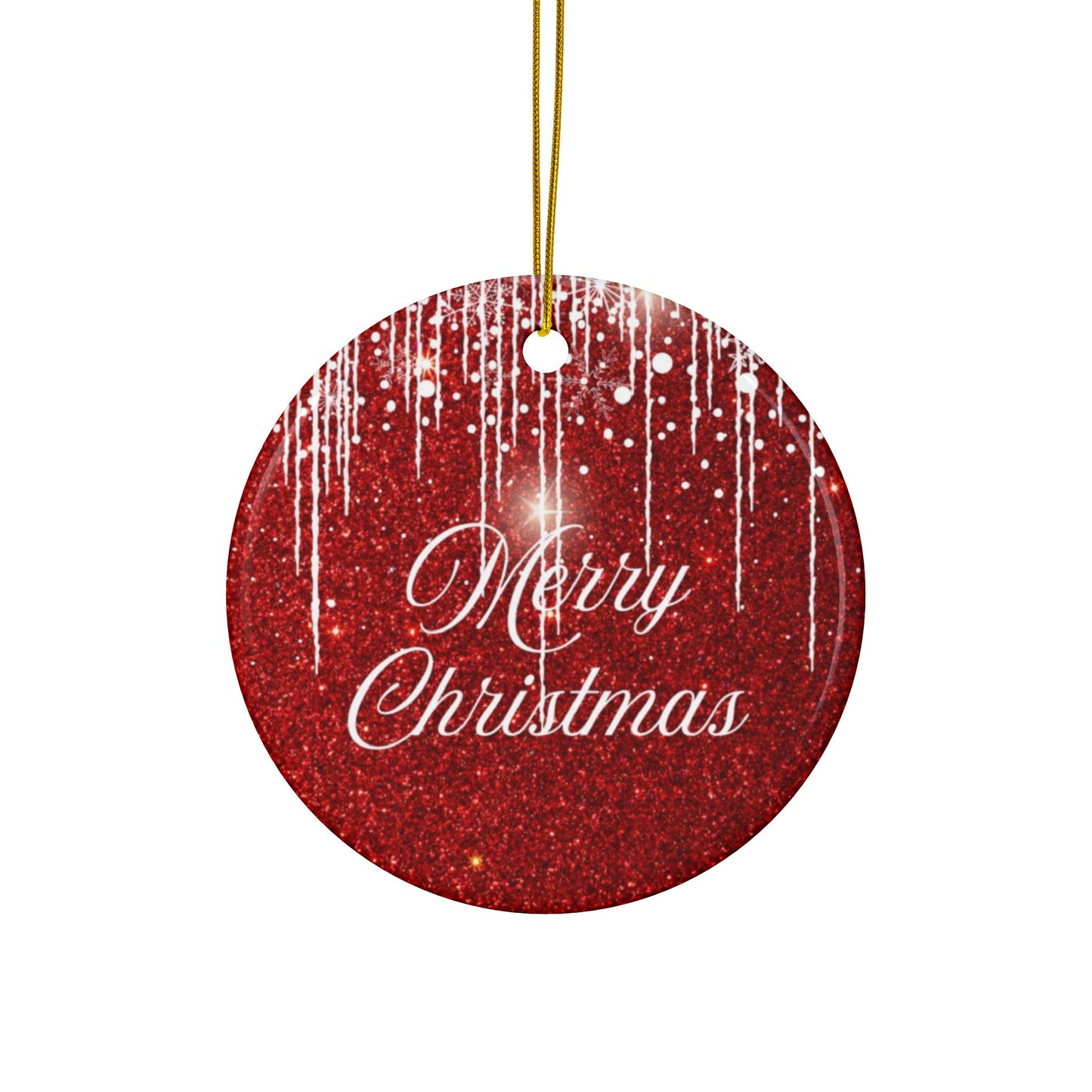 Christmas Decorative Ceramic Ornaments, Holiday Decorations, Double-Sided, Merry Christmas, Festive Decor, Gift Ornaments