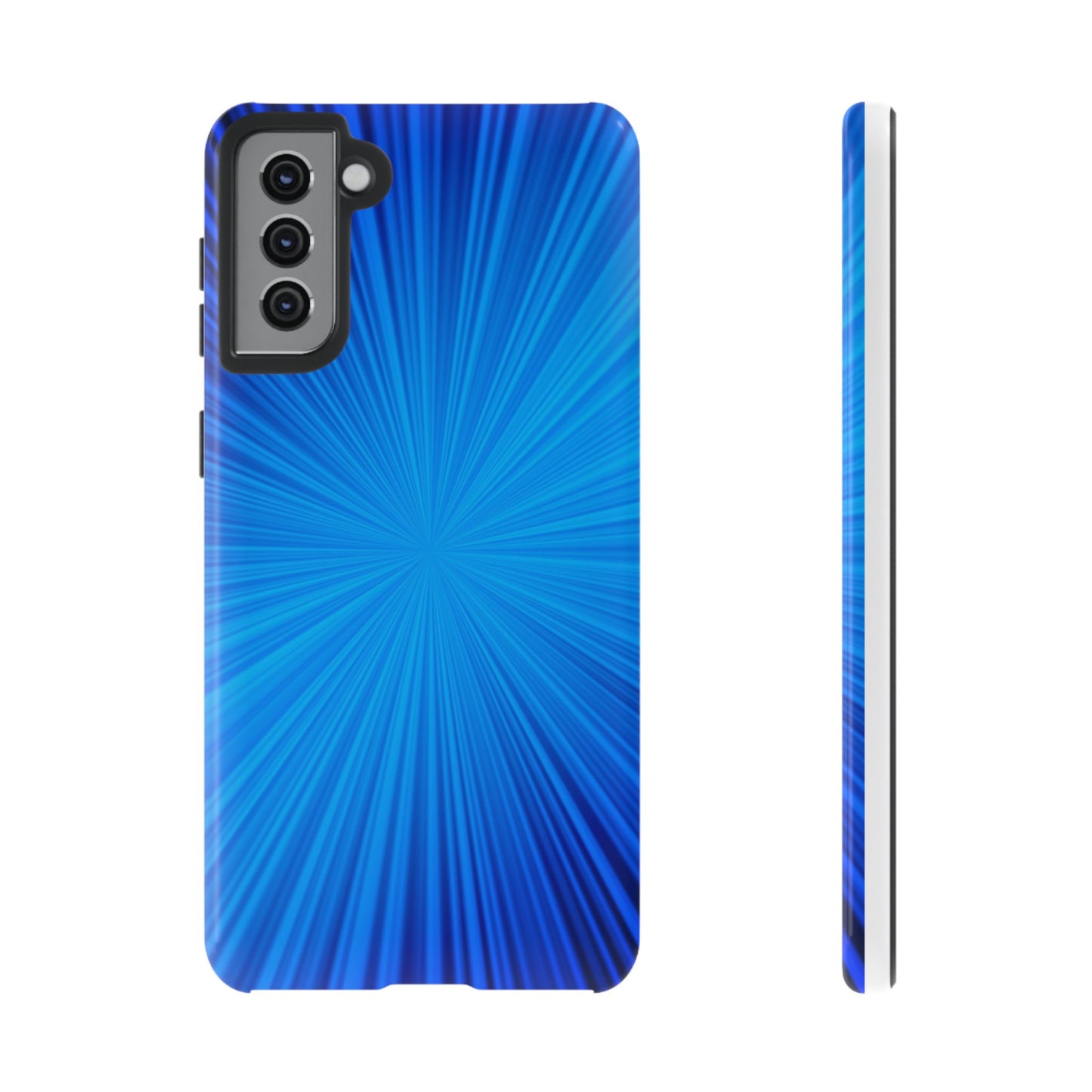 Tough Cases, Beautiful Blue Starburst Design