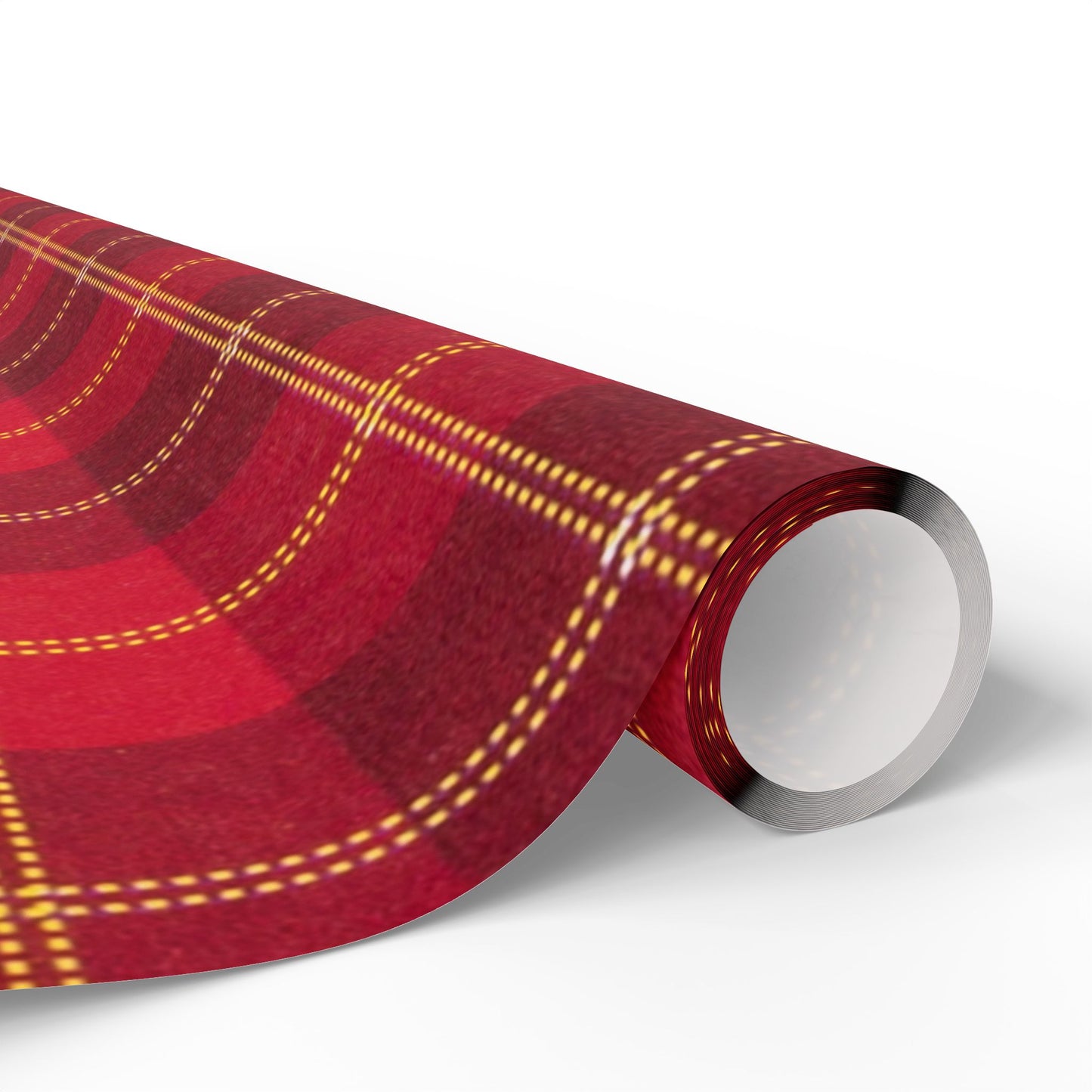 Red Buffalo Plaid Wrapping Paper Roll — Festive Christmas Gift Wrap