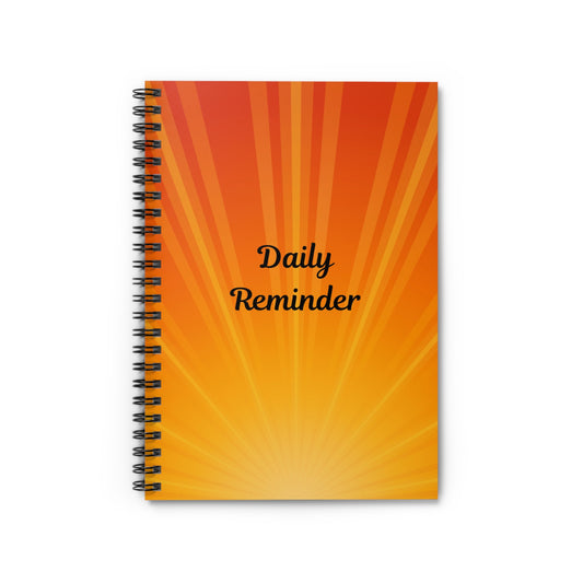 Daily Reminder Spiral Notebook - Motivational Journal for Daily Notes, Bright Orange Design for Students, Gifts for Goal-Setting, [...]