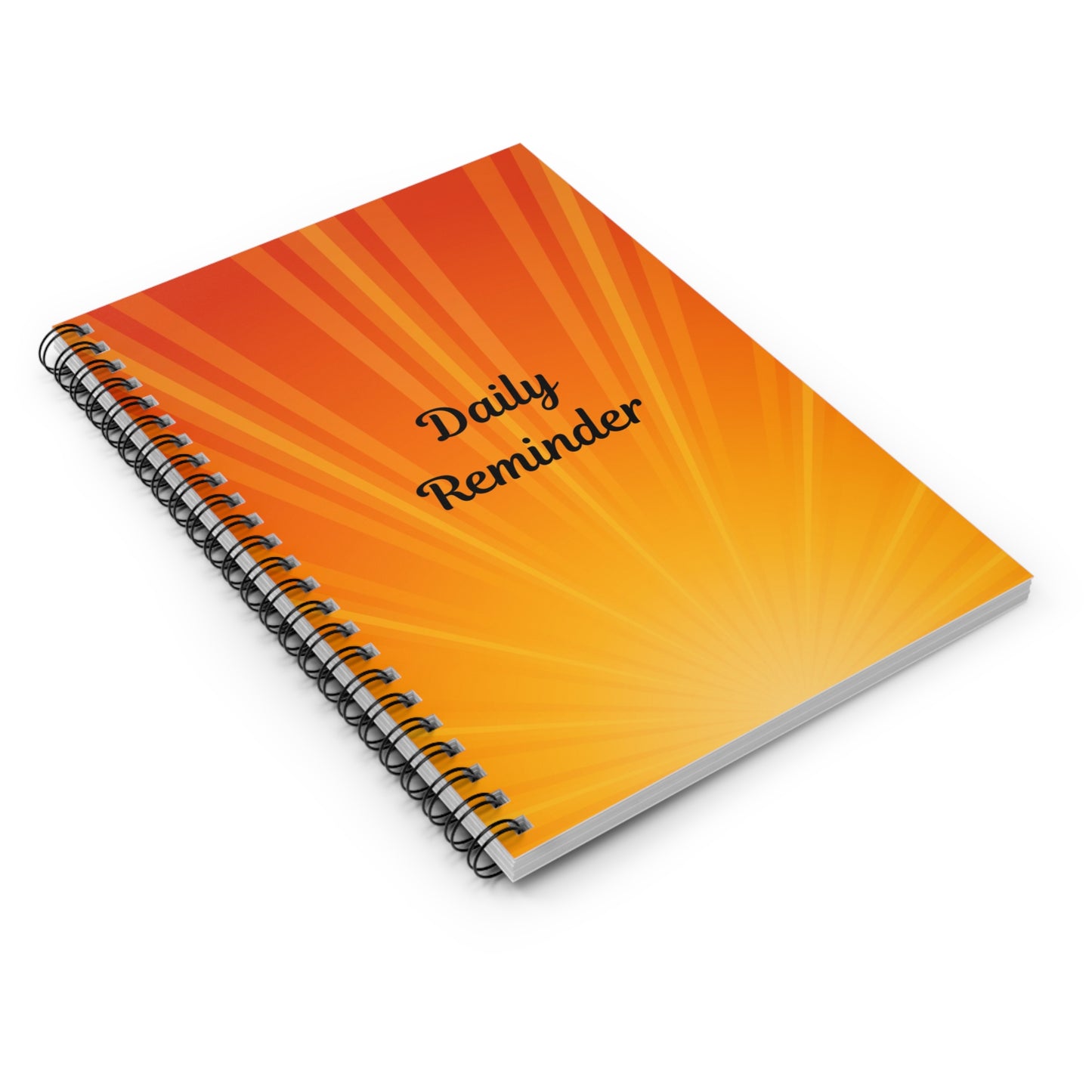 Daily Reminder Spiral Notebook - Motivational Journal for Daily Notes, Bright Orange Design for Students, Gifts for Goal-Setting, [...]