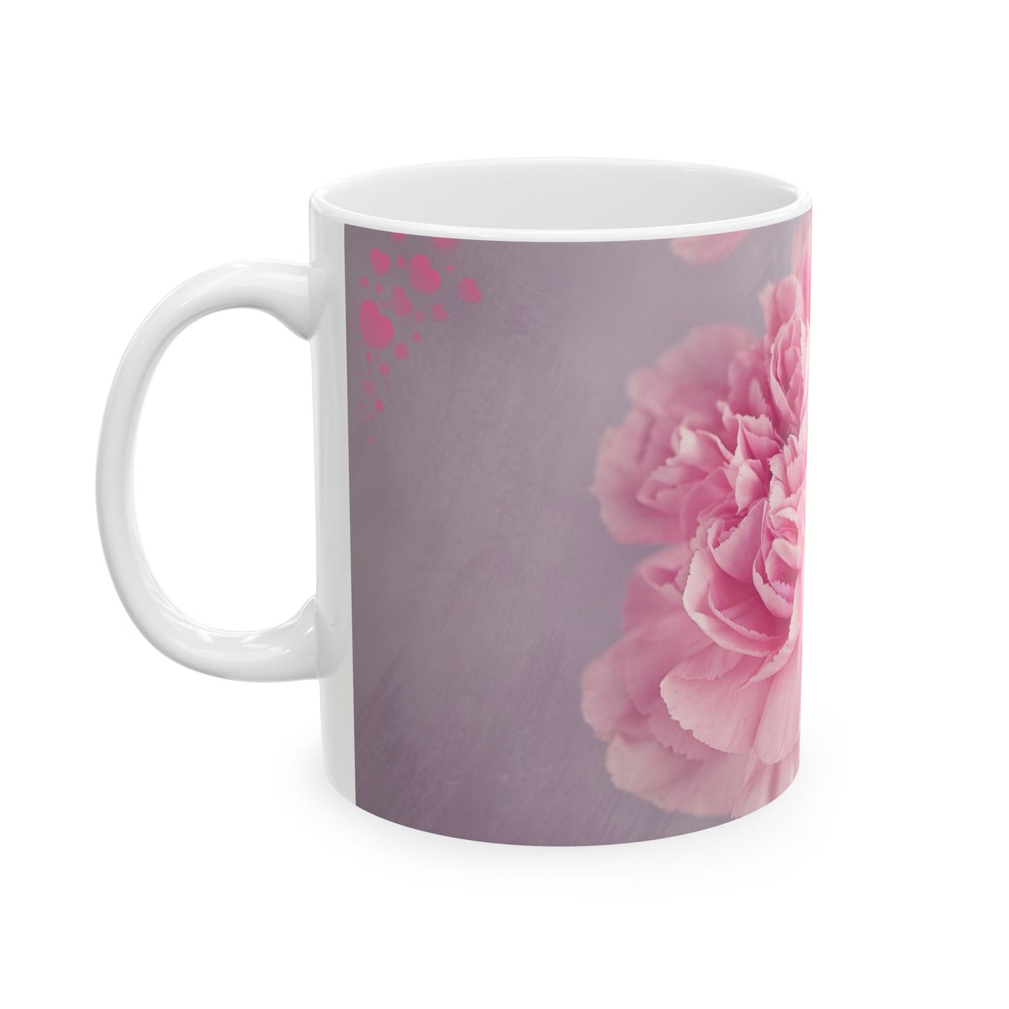 Elegant Floral Ceramic Mug - Perfect Gift for Her, Mother's Day, Coffee Lover, Home Décor, Inspirational Drinkware