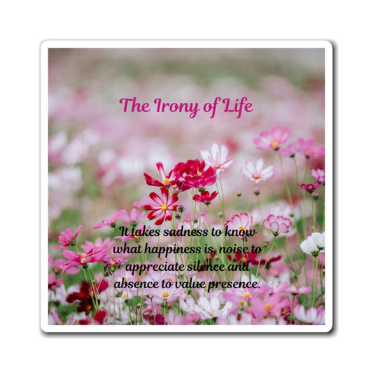 Inspirational Flower Magnet, Motivational Fridge Art, Positive Quote Decor, Reminder Magnet, Life Quotes for Home