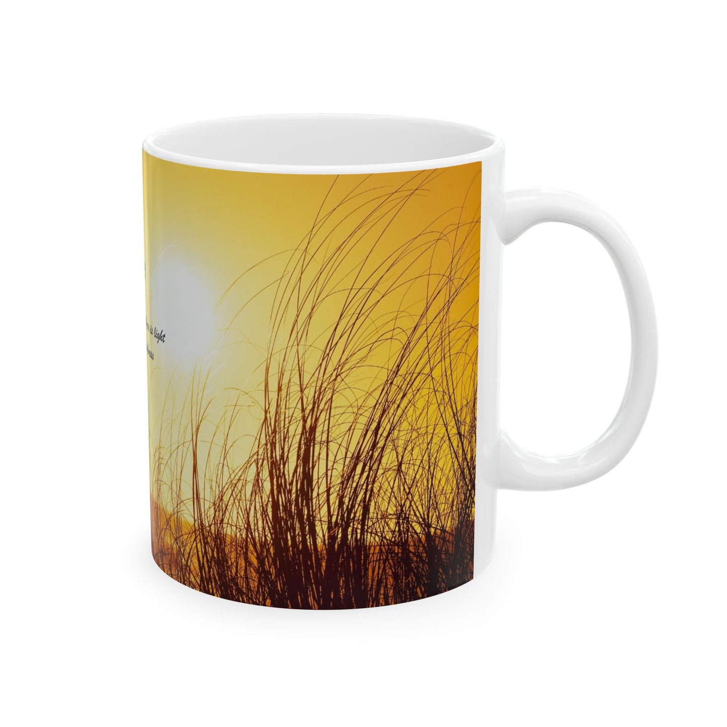 Hope Sunrise Ceramic Mug — Inspirational Quote Coffee Cup (11oz, 15oz)