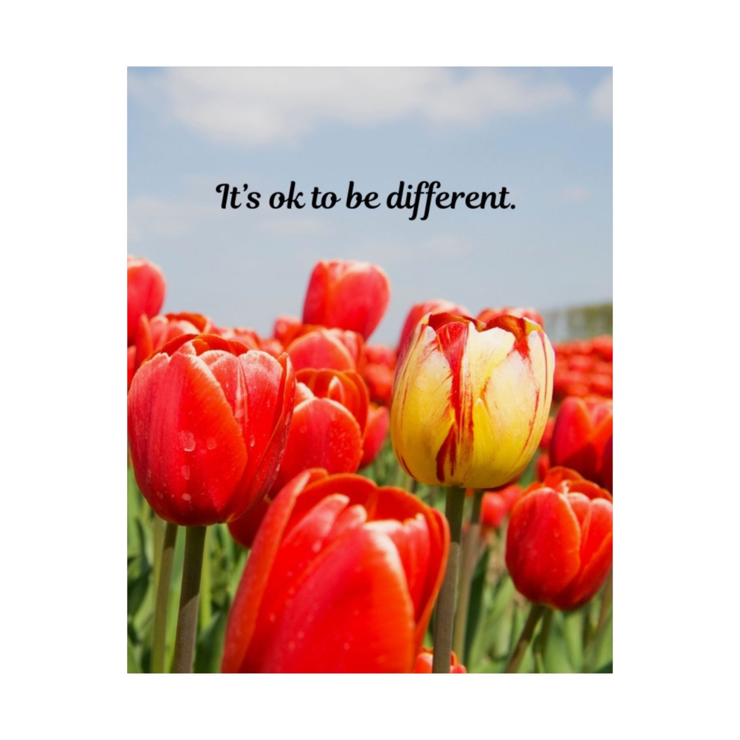 Inspirational Quote Matte Vertical Posters, Flower Wall Art, Motivational Home Decor, Gift for Friends, Positive Affirmation Print